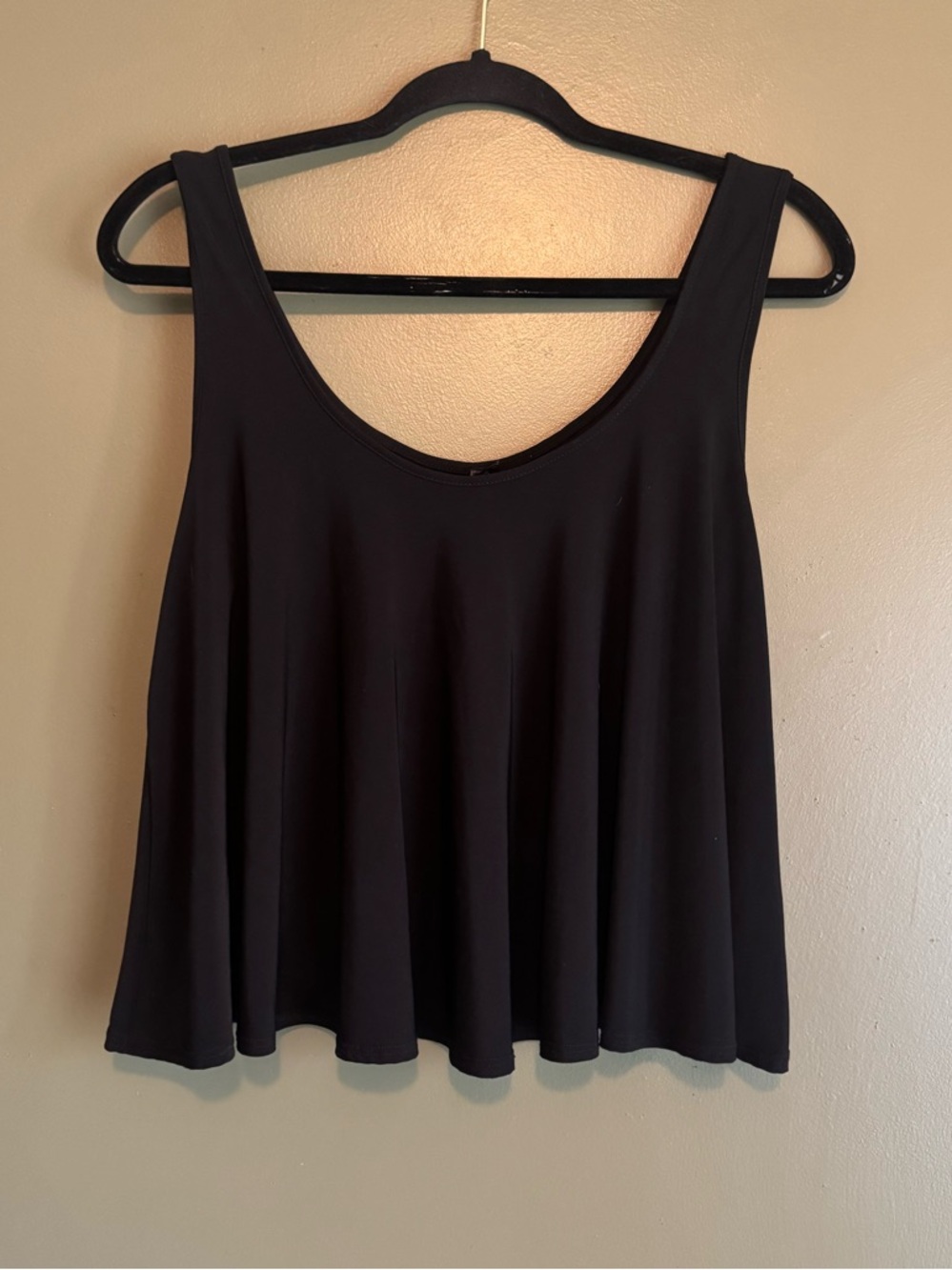 Atmosphere Black Scoop Neck Flowy Tank Top
